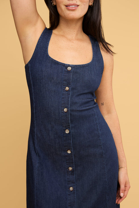 Meg Dress in Denim