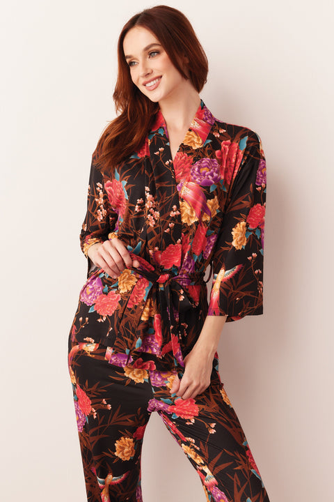 Julia Cloud Jersey PJ Set in Twilight Garden