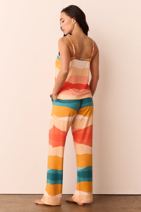 Bree Cloud Jersey PJ Set in Sunset