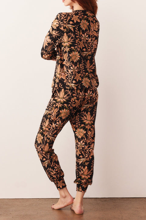Shari Cloud Jersey PJ Set in Damask