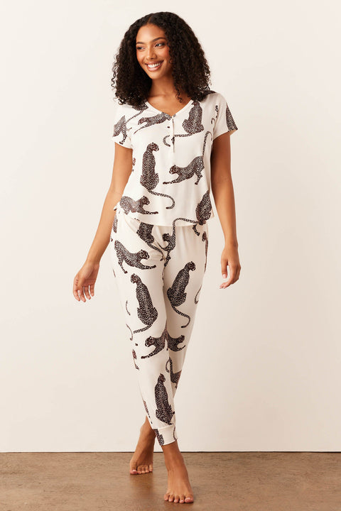 Nadia Cloud Jersey PJ Set in Vinyasa