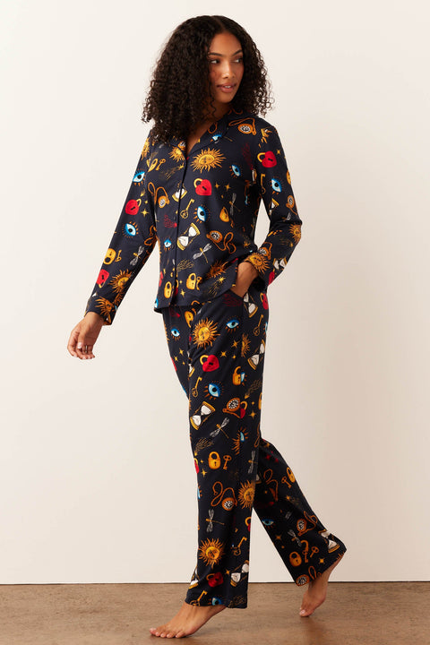 Winter Cloud Jersey PJ Set in Mystic