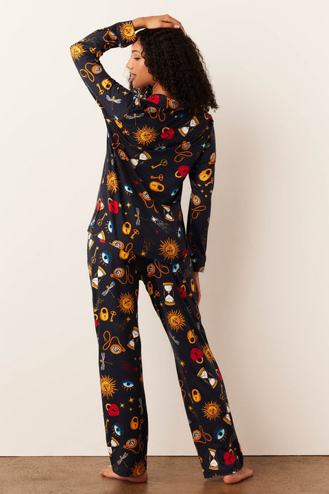 Winter Cloud Jersey PJ Set in Mystic