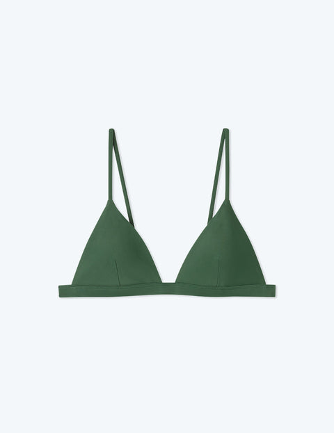 The Triangle Bikini Top - Olive