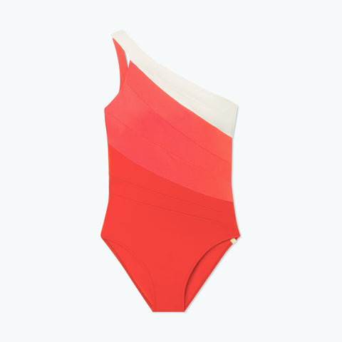 The Sidestroke - Grapefruit & Coral & White Sand