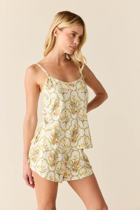 Jenna Cloud Jersey PJ Set in Fleur