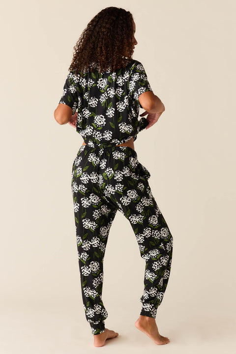 Maddie Cloud Jersey PJ Set in Blossom