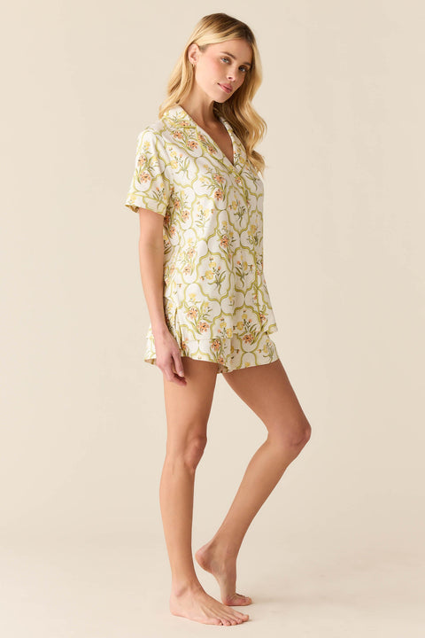 Maren Cloud Jersey PJ Set in Fleur