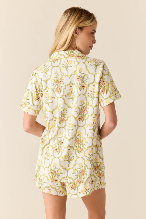 Maren Cloud Jersey PJ Set in Fleur