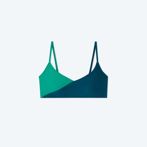 The Marina Bikini Top - Seaglass & Seaweed