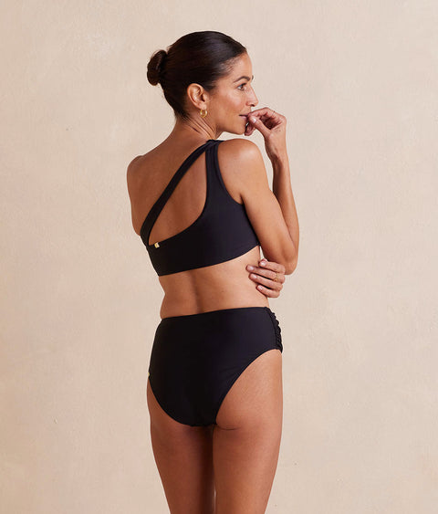 The Ruched Sidestroke Bikini Top - Sea Urchin