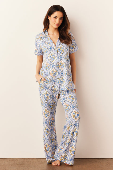 Elsa Cloud Jersey PJ Set in Villeroy