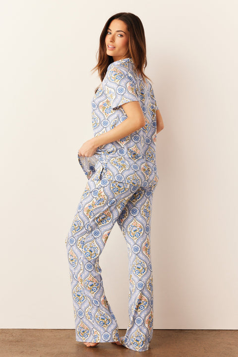 Elsa Cloud Jersey PJ Set in Villeroy