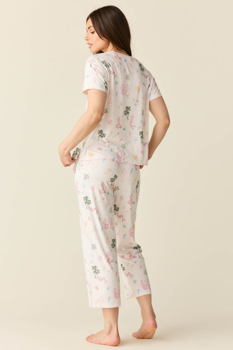 Alyssa Summer Jersey PJ Set in Mermaids