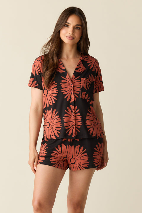 Karli Summer Jersey PJ Set in Desert Bloom