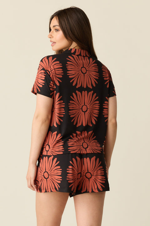 Karli Summer Jersey PJ Set in Desert Bloom