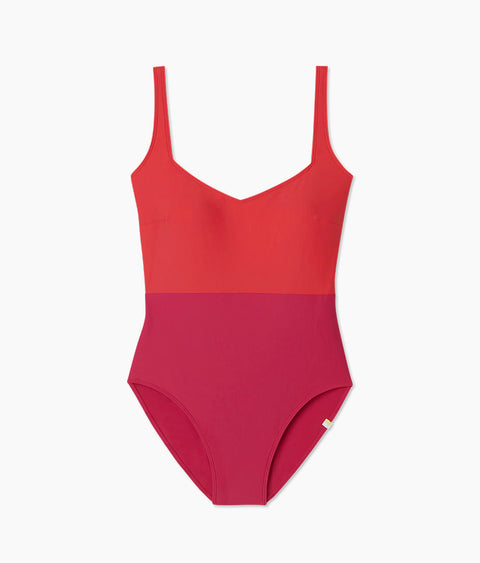 The Seascape Sweetheart One Piece - Summer Berry & Spritz