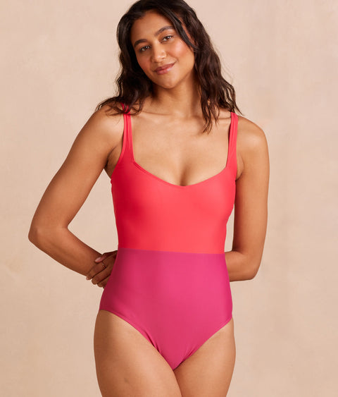 The Seascape Sweetheart One Piece - Summer Berry & Spritz