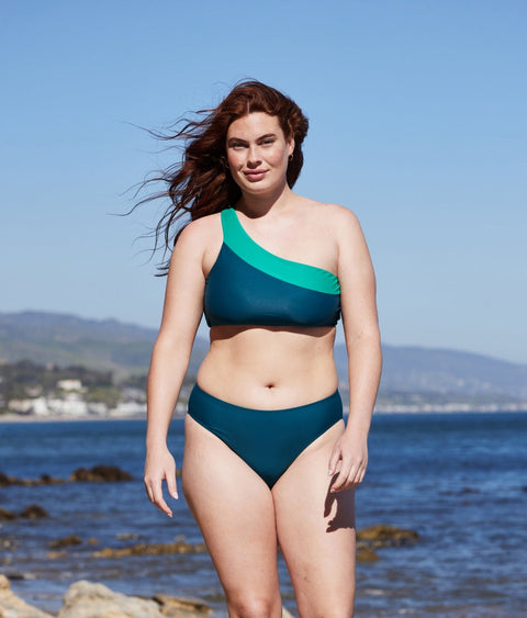 The Sidestroke Bikini Top - Seaglass & Seaweed