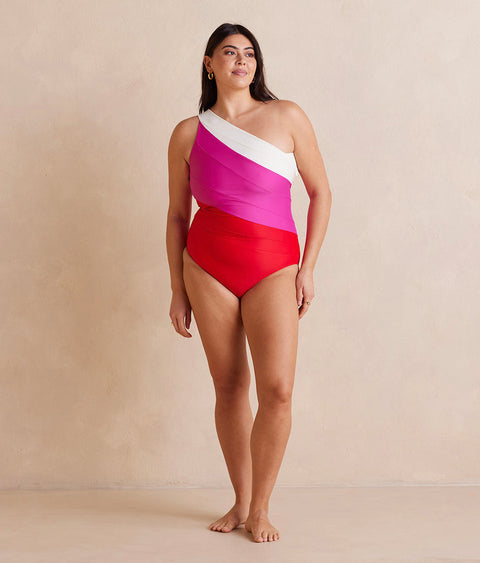 The Long Torso Sidestroke - Lava & Hibiscus & White Sand