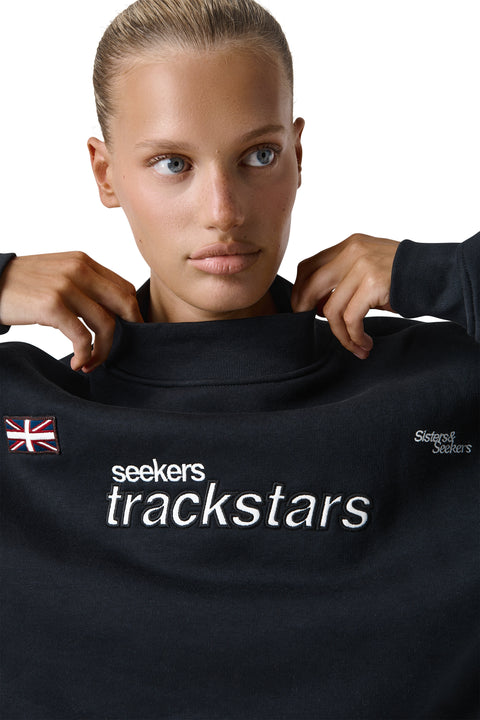 Trackstars Sweatshirt in Black