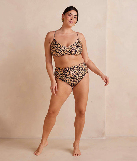 The Wanderlust Bikini Top - Leopard