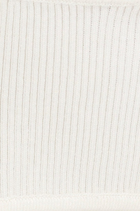 White Knit Wrap Cami