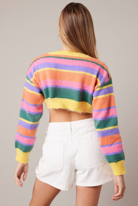 Multi Stripe Knit Jumper