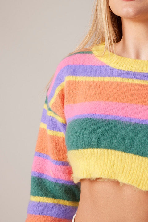 Multi Stripe Knit Jumper