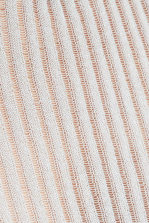 Grey Knit Top Long Sleeve Crew Neck