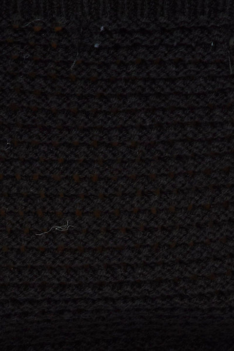 Black Crochet Singlet Top V Neck