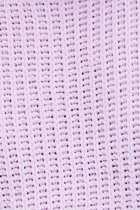 Pink Knit Jumper Turtle Neck Chenille