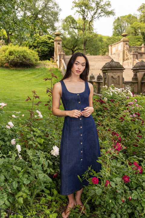 Meg Dress in Denim