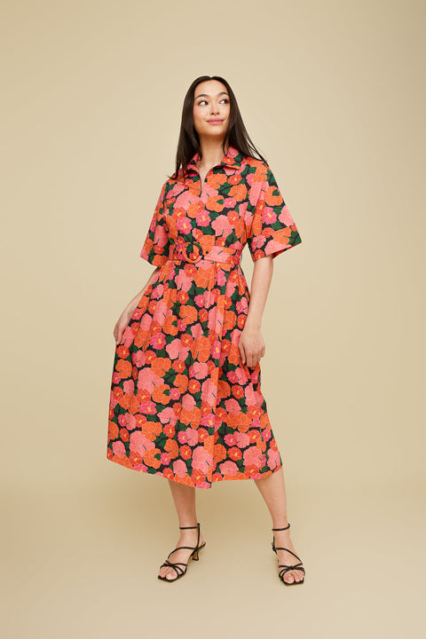 Rachel Dress in Ruby