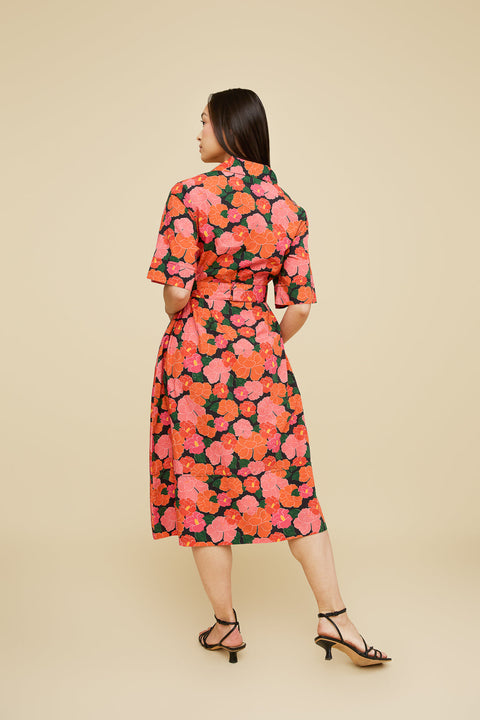 Rachel Dress in Ruby