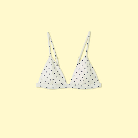 The Triangle Bikini Top - Damsel Dot