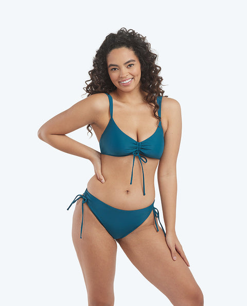 The Cinched Bikini Top - Seaweed