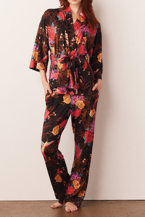 Julia Cloud Jersey PJ Set in Twilight Garden