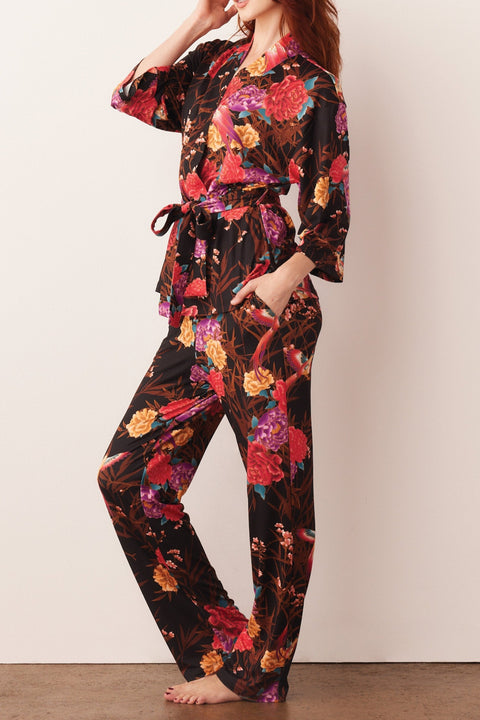 Julia Cloud Jersey PJ Set in Twilight Garden