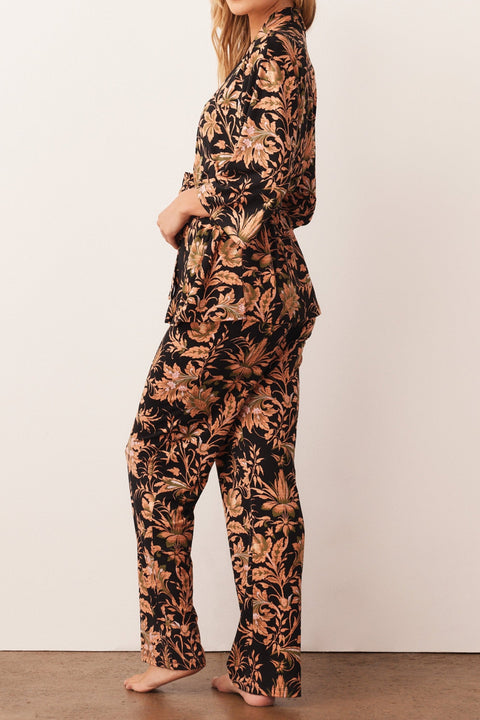 Julia Cloud Jersey PJ Set in Damask