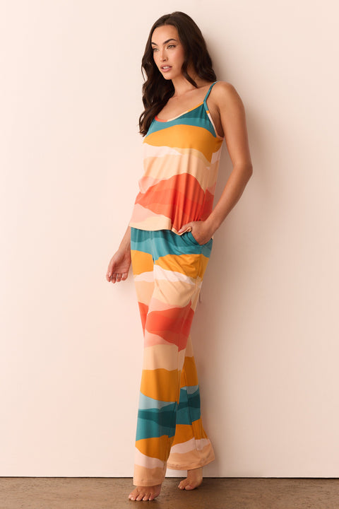 Bree Cloud Jersey PJ Set in Sunset
