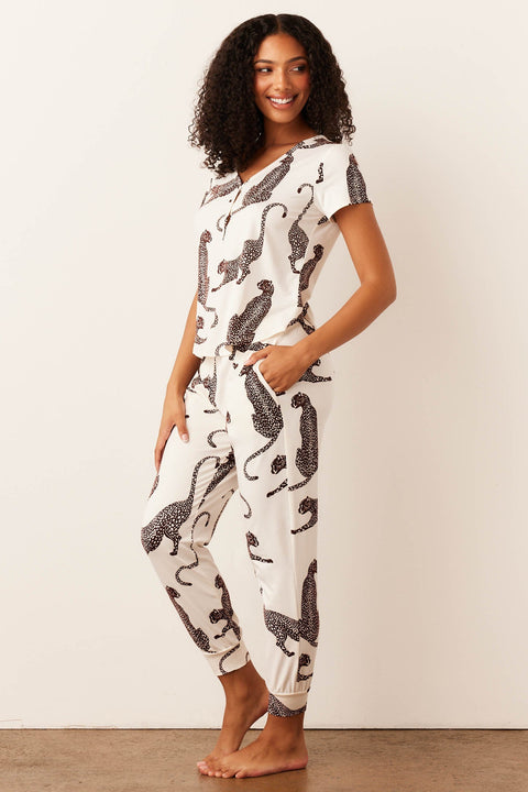 Nadia Cloud Jersey PJ Set in Vinyasa