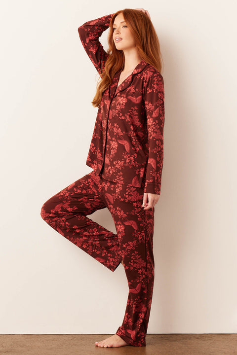 Winter Cloud Jersey PJ Set in Botanical