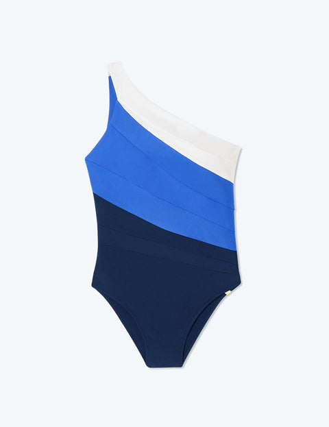 The Long Torso Sidestroke - Deep Sea & Hydrangea & White Sand