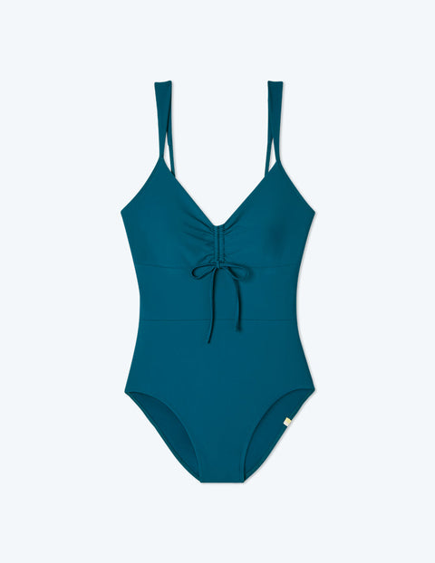 The Cinched One-Piece - Seaweed