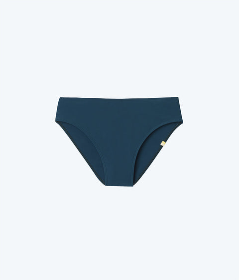 The High Leg Mid Rise Bikini Bottom - Seaweed