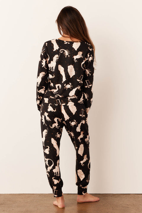 Shari Cloud Jersey PJ Set in Zodiac