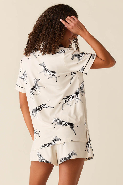 Maren Cloud Jersey PJ Set in Animalia