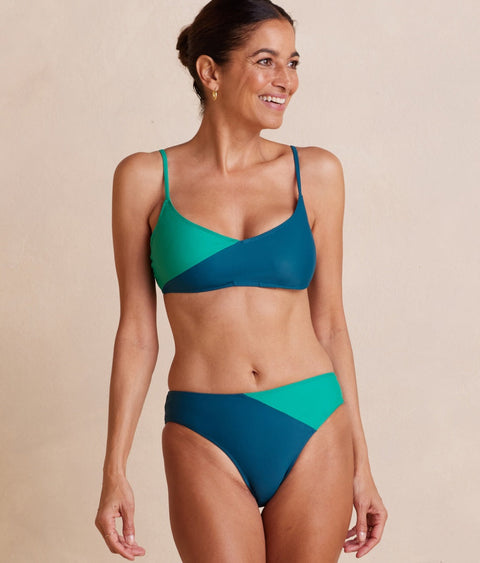 The Marina Bikini Top - Seaglass & Seaweed