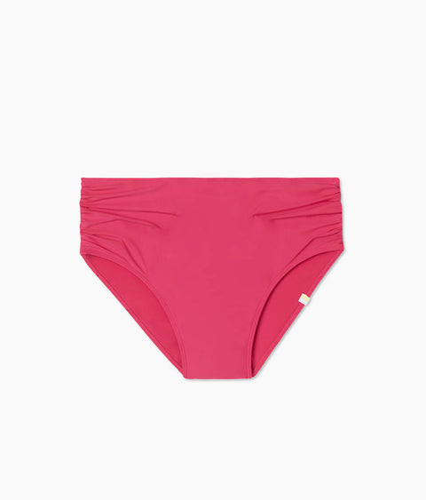 The Ruched High Leg High Rise Bottom - Spritz